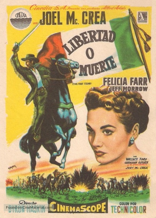 The First Texan - Spanish Movie Poster