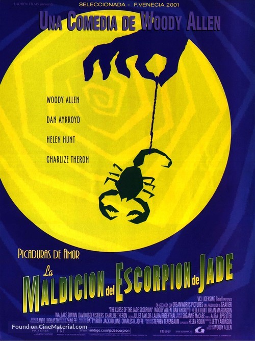 The Curse of the Jade Scorpion - Spanish Movie Poster