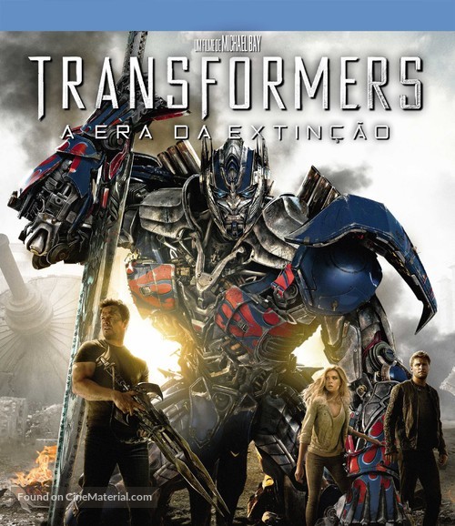 Transformers: Age of Extinction - Brazilian Blu-Ray movie cover