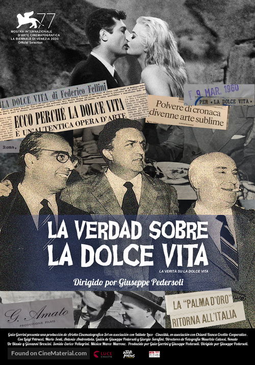 La Verità Su La Dolce Vita (2020) Argentinian movie poster