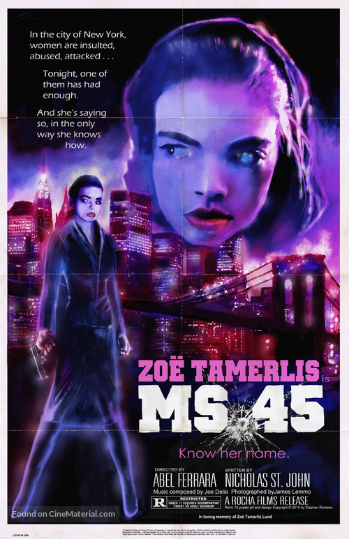 Ms. 45 - Re-release movie poster
