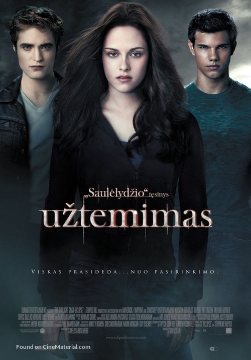 The Twilight Saga: Eclipse - Lithuanian Movie Poster