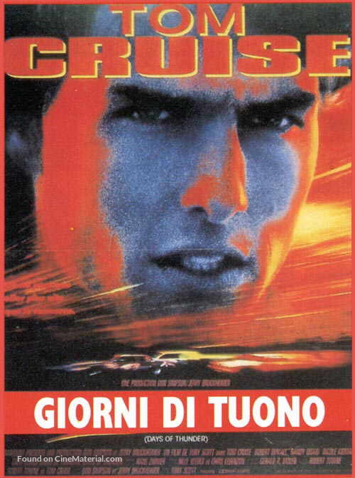 Days of Thunder - Italian Movie Poster