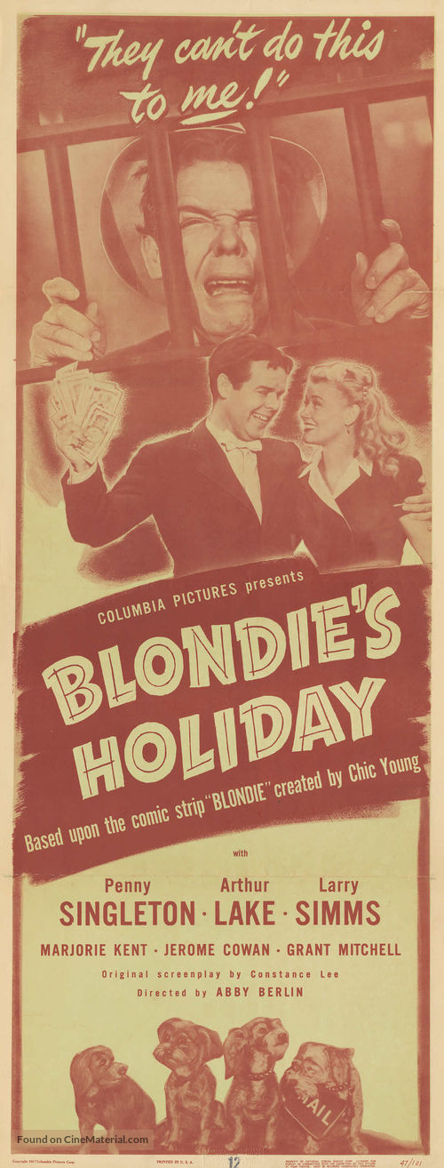 Blondie&#039;s Holiday - Movie Poster