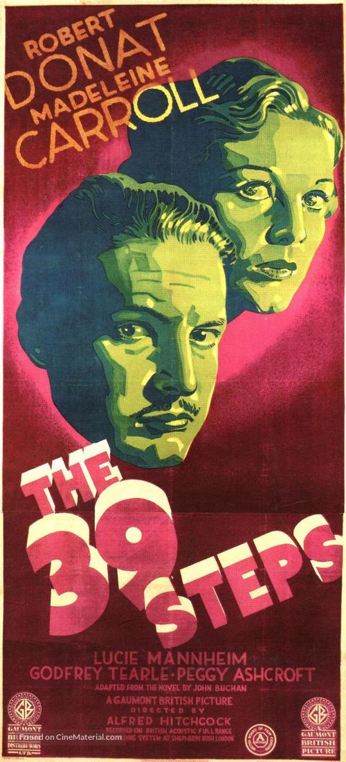 The 39 Steps - British Movie Poster