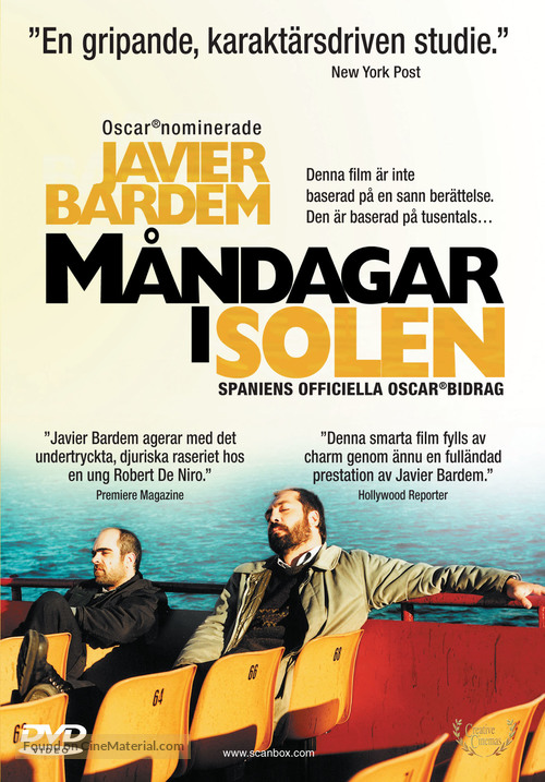 Los lunes al sol - Swedish Movie Cover