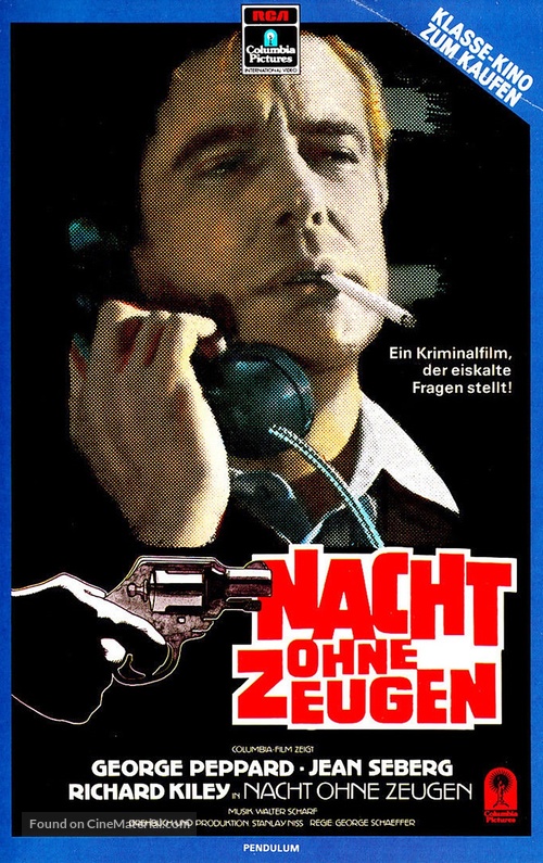 Pendulum - German VHS movie cover