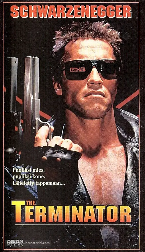 The Terminator - Finnish VHS movie cover