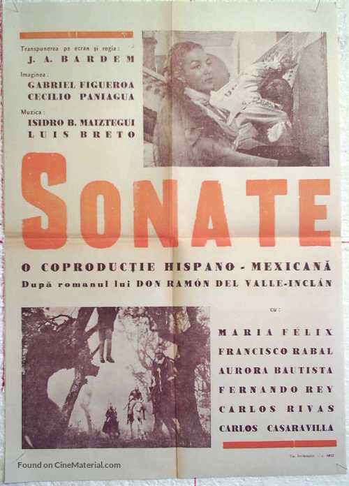 Sonatas - Romanian Movie Poster