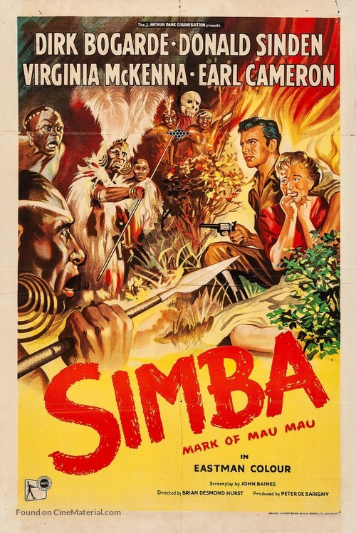 Simba - British Movie Poster