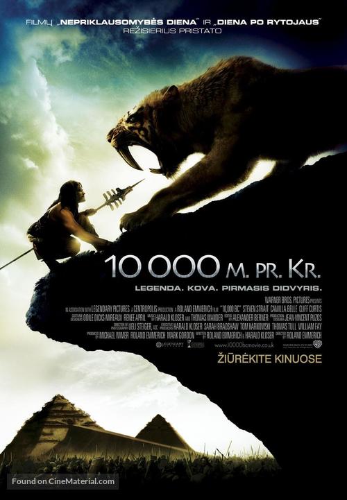 10,000 BC - Lithuanian Movie Poster