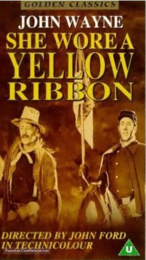 She Wore a Yellow Ribbon - British Movie Cover