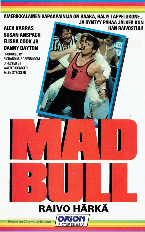 Mad Bull - Finnish VHS movie cover