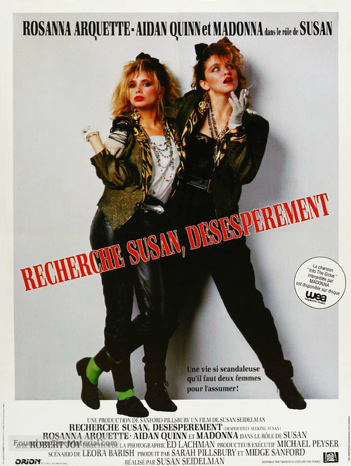 Desperately Seeking Susan - French Movie Poster