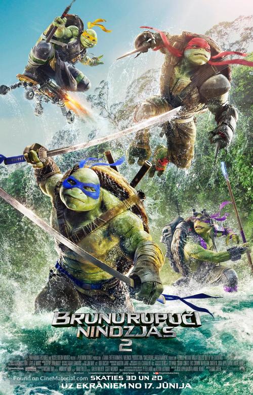 Teenage Mutant Ninja Turtles: Out of the Shadows - Latvian Movie Poster