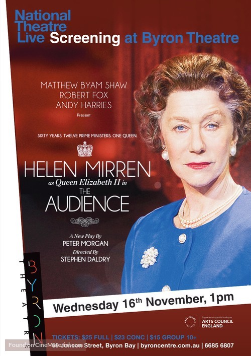 National Theatre Live: The Audience - Australian Movie Poster