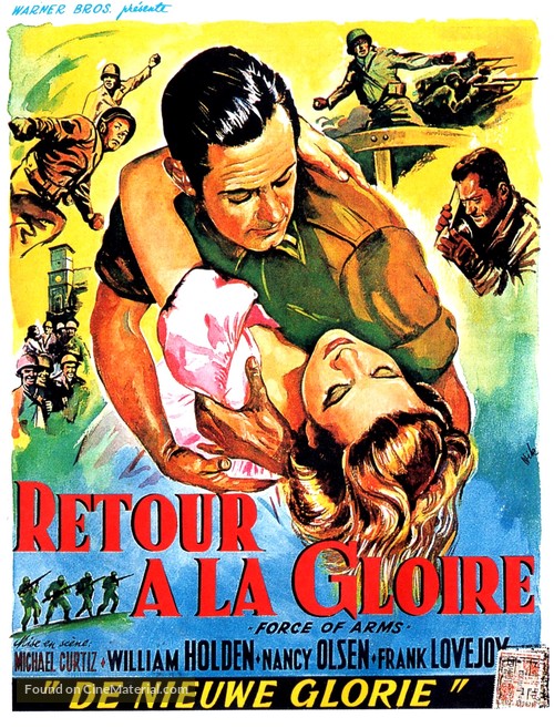 Force of Arms - Belgian Movie Poster