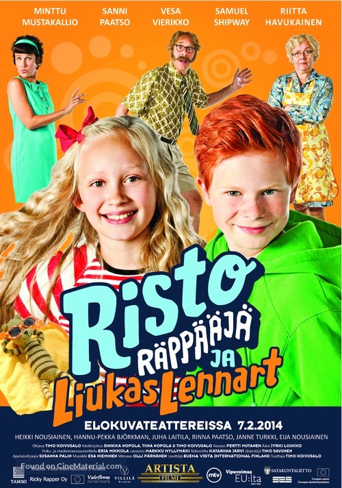 Risto R&auml;pp&auml;&auml;j&auml; ja liukas Lennart - Finnish Movie Poster