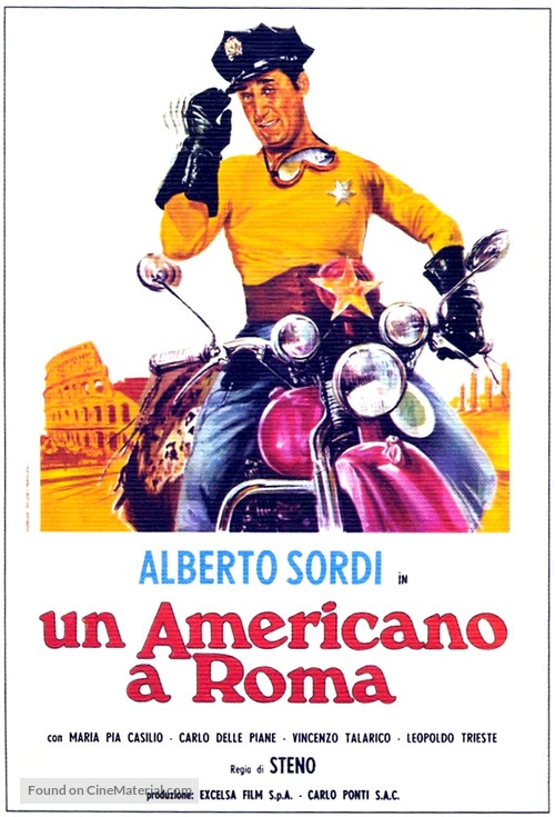 Un americano a Roma - Italian Movie Poster