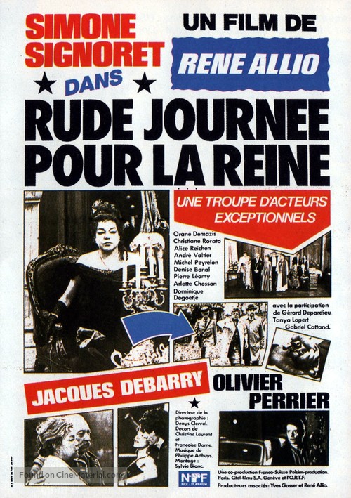 Rude journ&eacute;e pour la reine - French Movie Poster