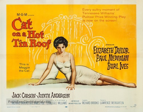 Cat on a Hot Tin Roof - Movie Poster