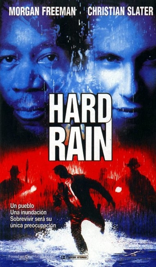 Hard Rain - Spanish VHS movie cover
