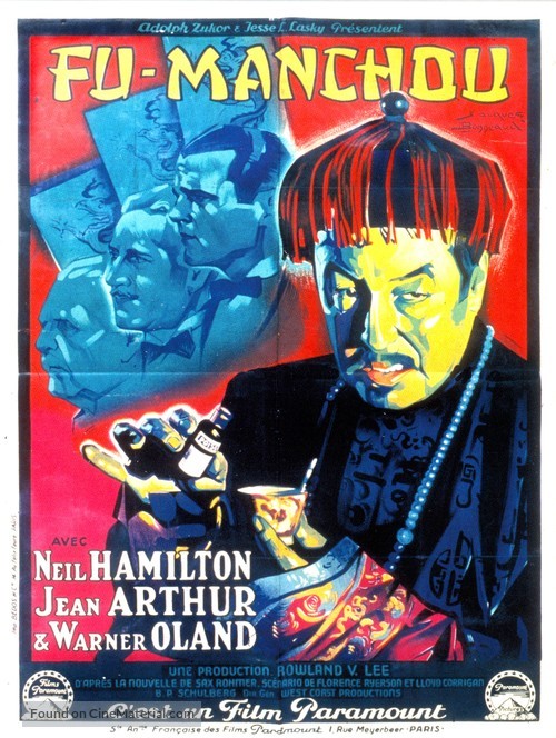 The Mysterious Dr. Fu Manchu - French Movie Poster