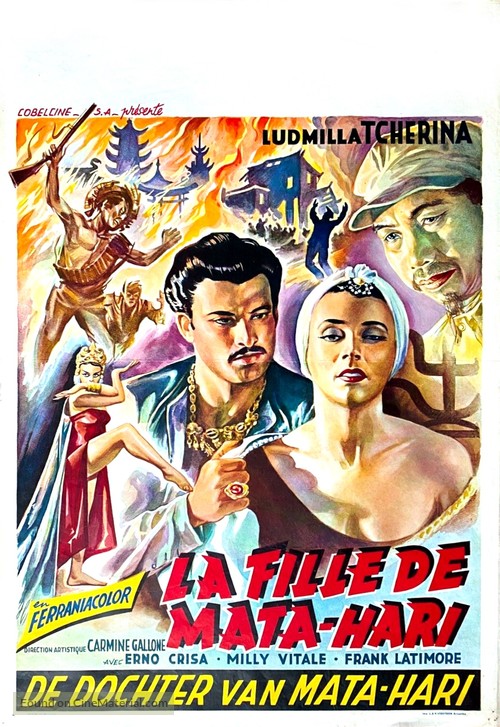 La figlia di Mata Hari - Belgian Movie Poster