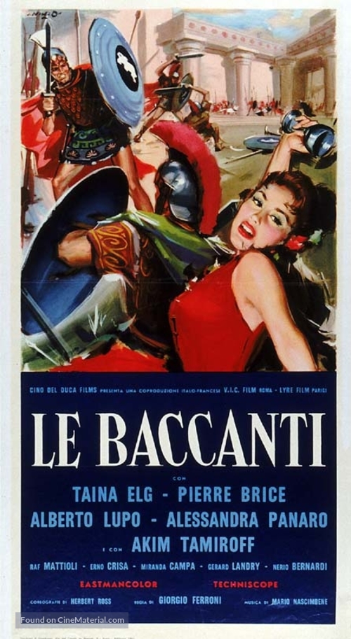 Le baccanti - Italian Movie Poster