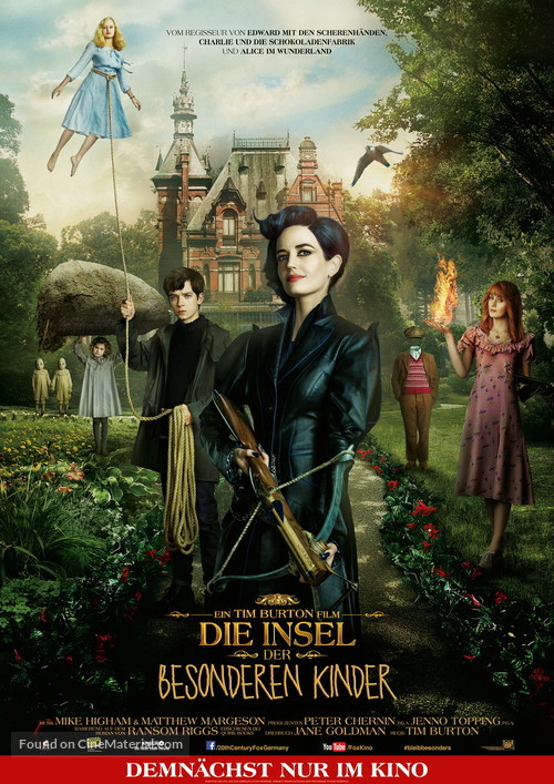 Miss Peregrine&#039;s Home for Peculiar Children - German Movie Poster