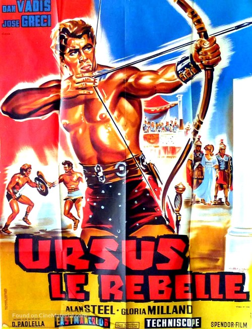 Ursus, il gladiatore ribelle - French Movie Poster