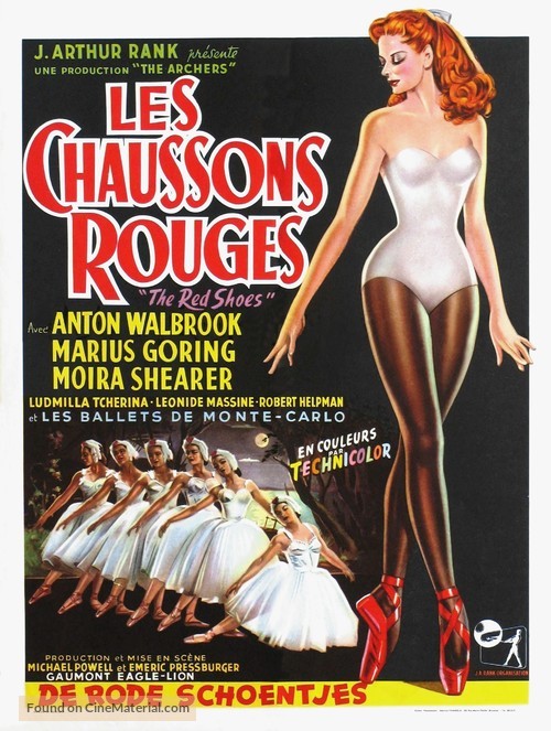 The Red Shoes - Belgian Movie Poster