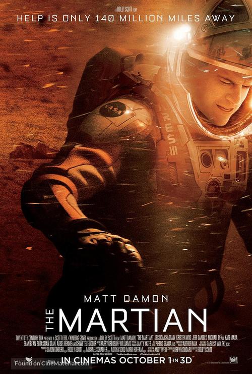 The Martian - Singaporean Movie Poster