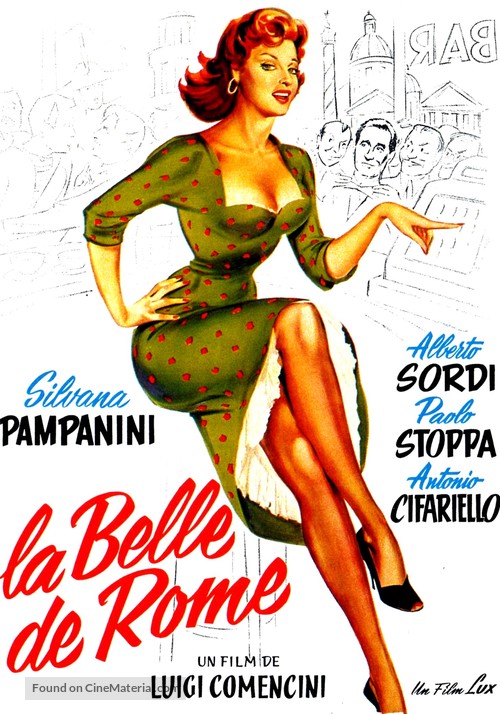 La bella di Roma - French Movie Poster