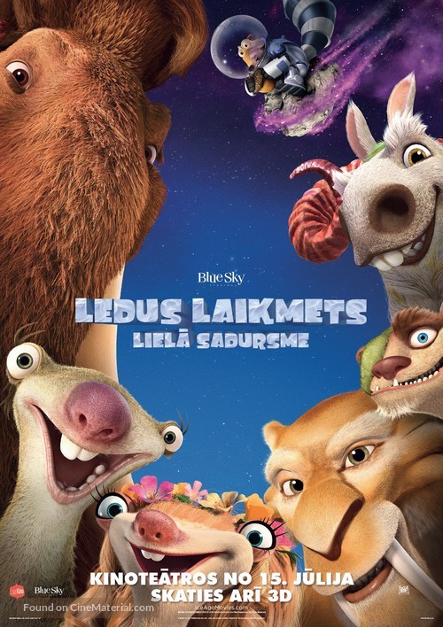 Ice Age: Collision Course - Latvian Movie Poster