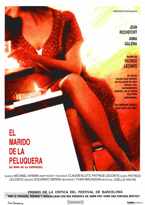 Le mari de la coiffeuse - Spanish Movie Poster