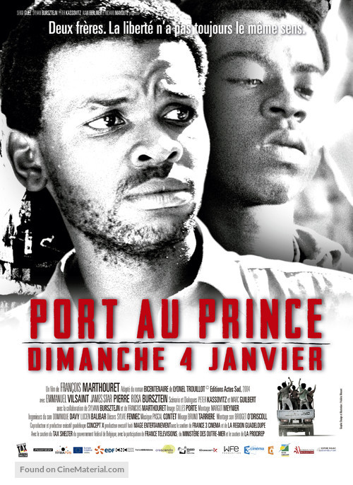 Port-au-Prince, dimanche 4 janvier - French Movie Poster