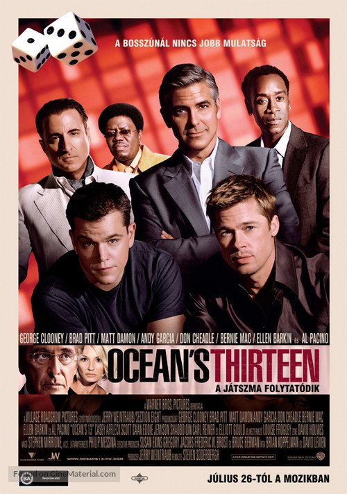 Ocean&#039;s Thirteen - Hungarian Movie Poster