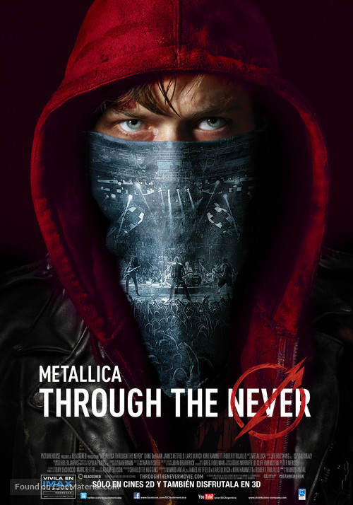 Metallica Through the Never - Argentinian Movie Poster