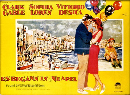 It Started in Naples - German Movie Poster