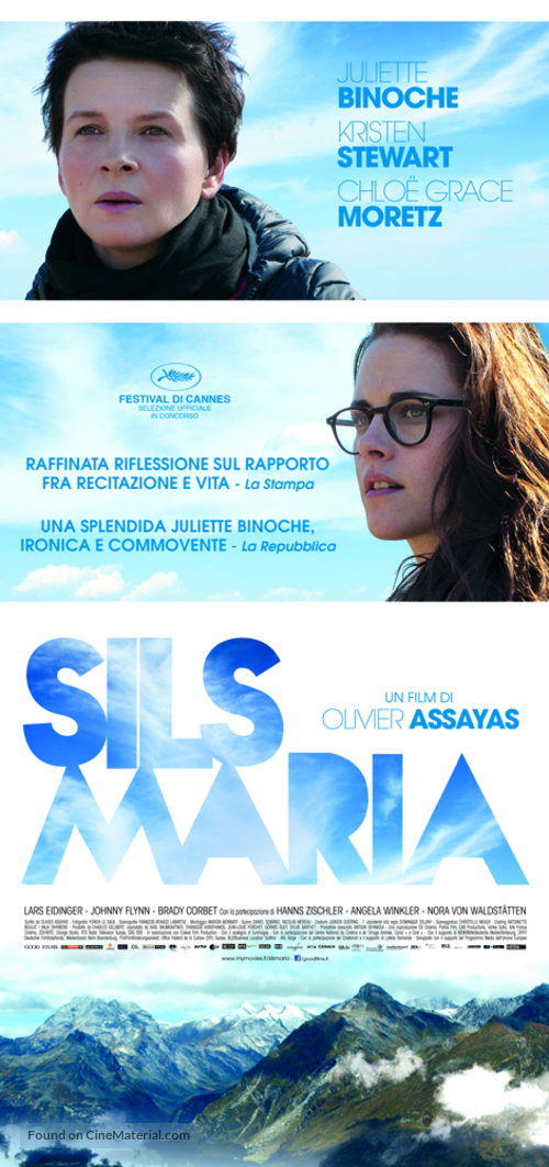 Clouds of Sils Maria - Italian Movie Poster