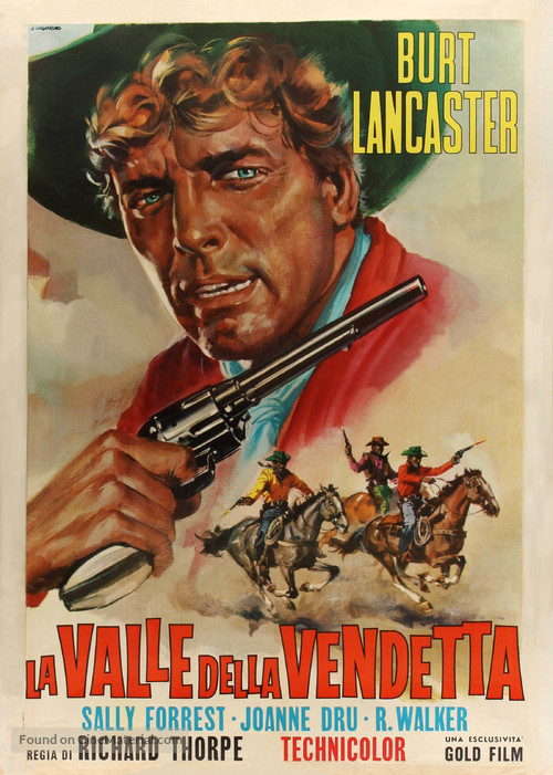 Vengeance Valley - Italian Movie Poster