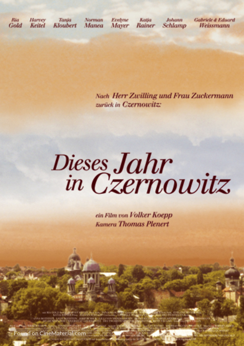 Dieses Jahr in Czernowitz - German poster