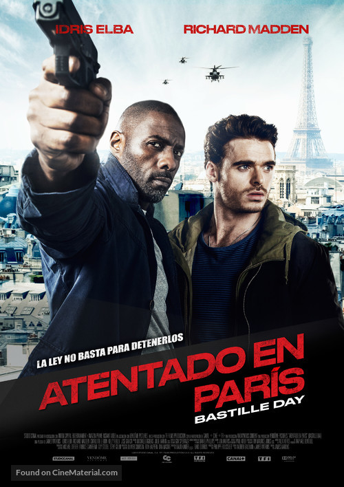 Bastille Day - Colombian Movie Poster