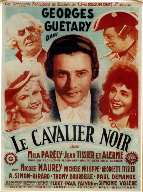 Le cavalier noir - French Movie Poster