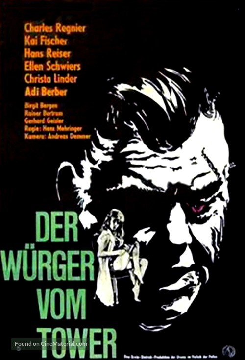 Der W&uuml;rger vom Tower - German Movie Poster