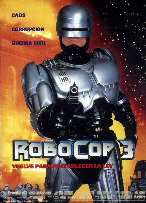 RoboCop 3 - Spanish poster