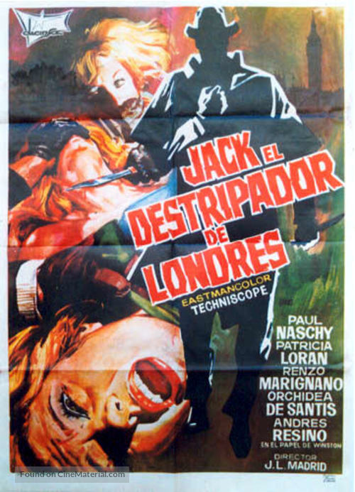 Jack el destripador de Londres - Spanish Movie Poster