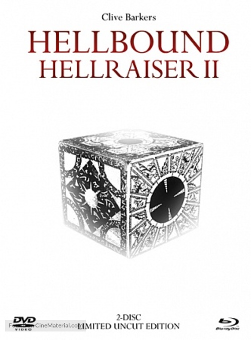 Hellbound: Hellraiser II - German Blu-Ray movie cover