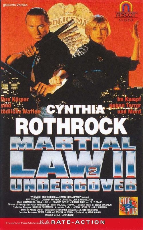 Martial Law II: Undercover - German Movie Cover